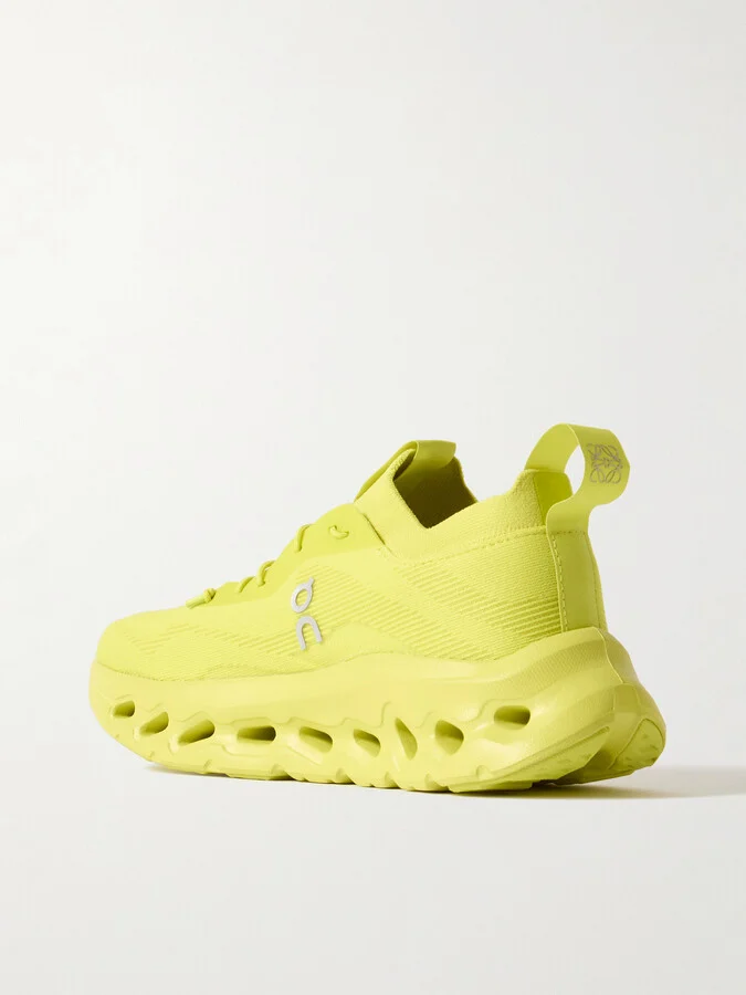 LOEWE - + On Cloudtilt Stretch Recycled-knit Sneakers - Yellow - Image 3