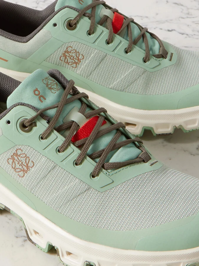 LOEWE - + On Cloudventure Recycled-canvas And Mesh Sneakers - Green - Image 4