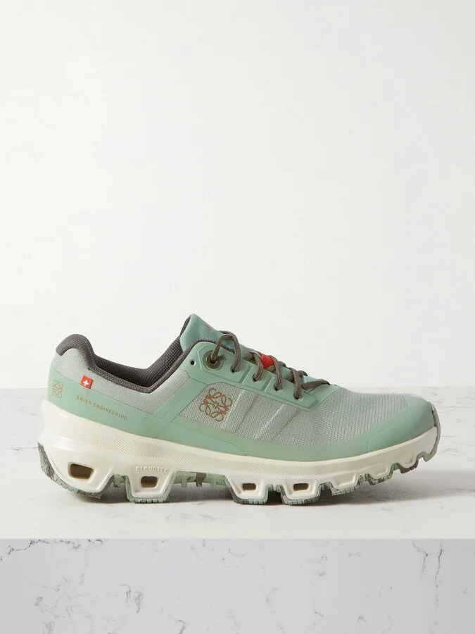 LOEWE - + On Cloudventure Recycled-canvas And Mesh Sneakers - Green