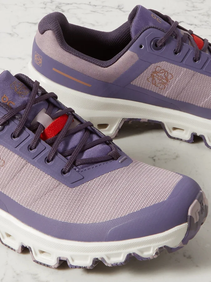 LOEWE - + On Cloudventure Recycled-canvas And Mesh Sneakers - Purple - Image 4