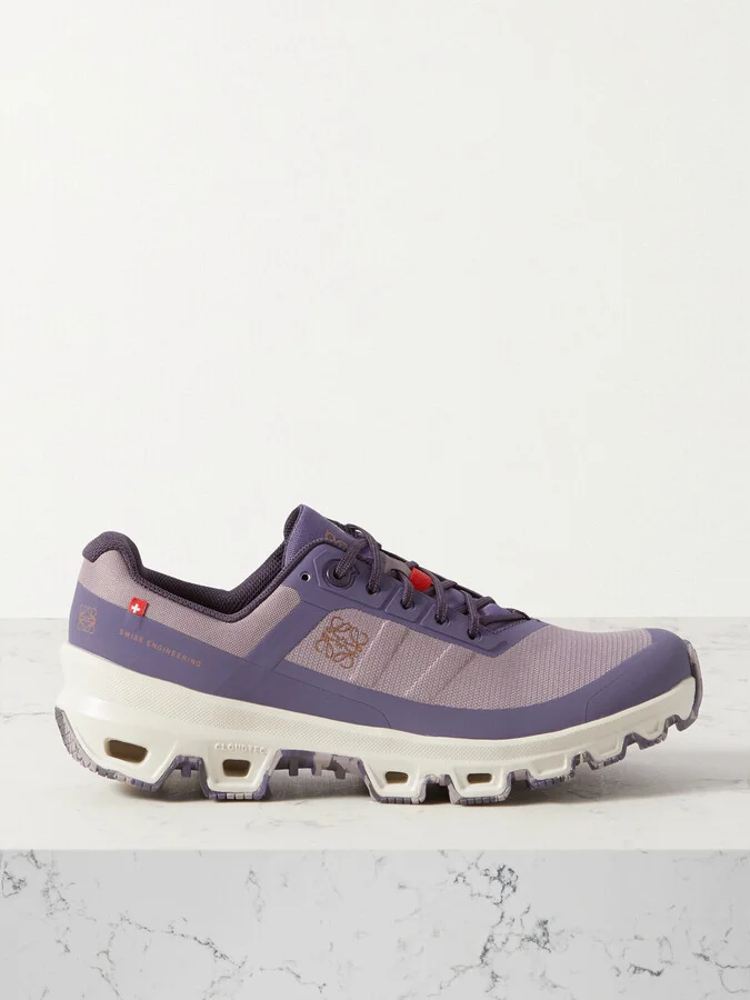 LOEWE - + On Cloudventure Recycled-canvas And Mesh Sneakers - Purple