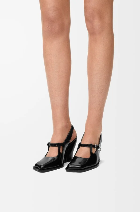 LOEWE - Onda Slingback Pump In Brushed leather skin Size: 41 For Woman - Image 2