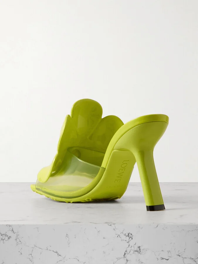 LOEWE - + Paula's Ibiza Appliquéd Pvc Sandals - Green - Image 3