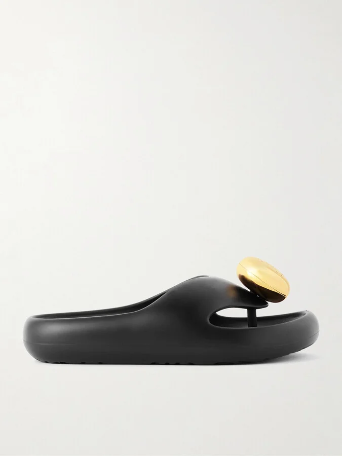 LOEWE - + Paula's Ibiza Bubble Logo-detailed Rubber Slides - Black