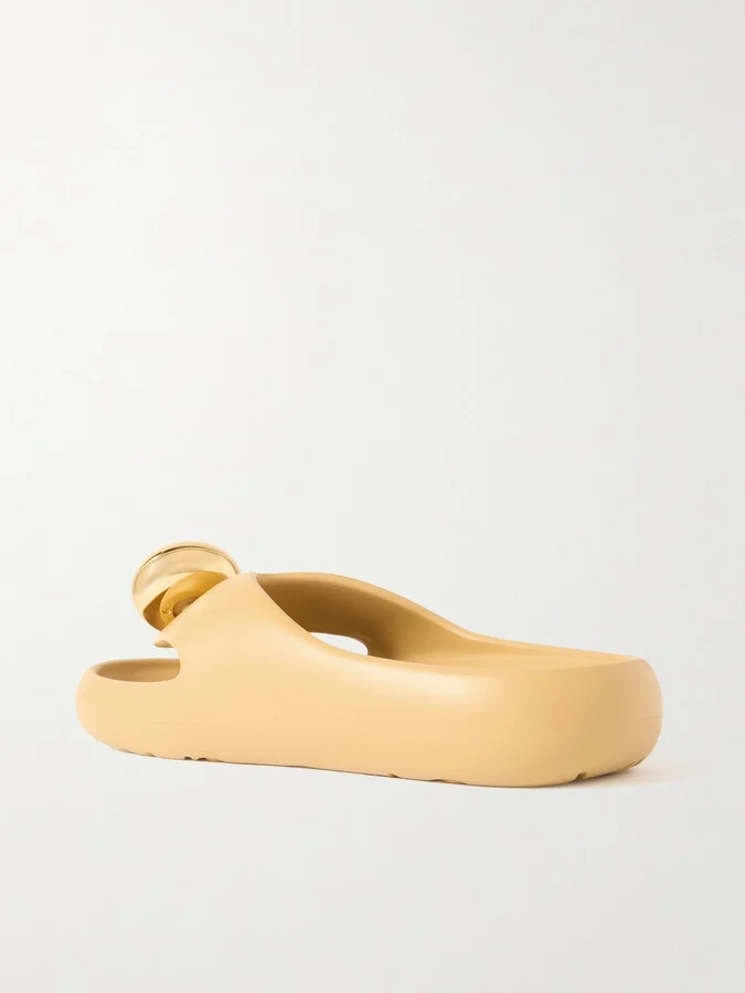 LOEWE - + Paula's Ibiza Bubble Logo-detailed Rubber Slides - Neutrals - Image 3
