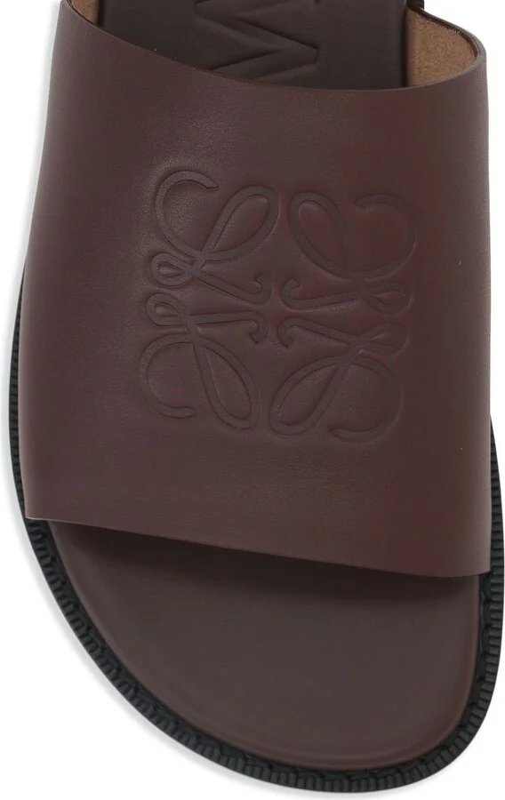 LOEWE PAULA'S IBIZA Flex Anagram Leather Slides - Image 2