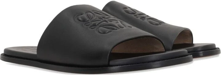 LOEWE PAULA'S IBIZA Flex Anagram Leather Slides - Image 2