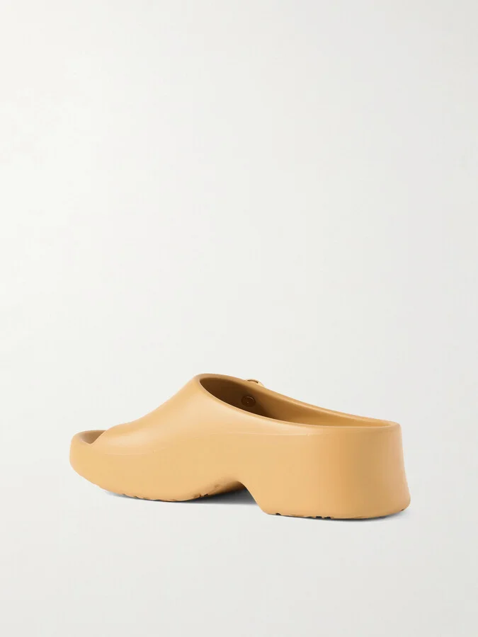 LOEWE - + Paula's Ibiza Foam Pebble Embellished Rubber Slides - Neutrals - Image 3