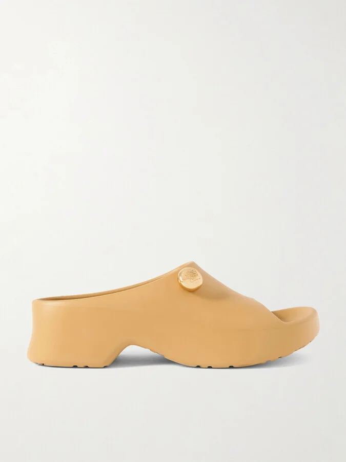 LOEWE - + Paula's Ibiza Foam Pebble Embellished Rubber Slides - Neutrals
