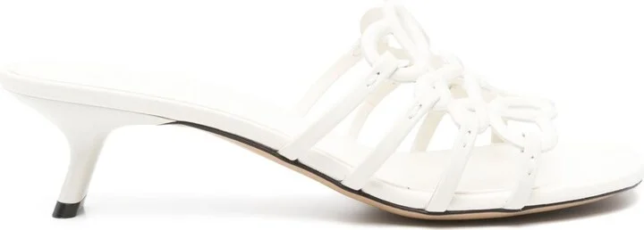 LOEWE PAULA'S IBIZA Petal Anagram Leather Sandals