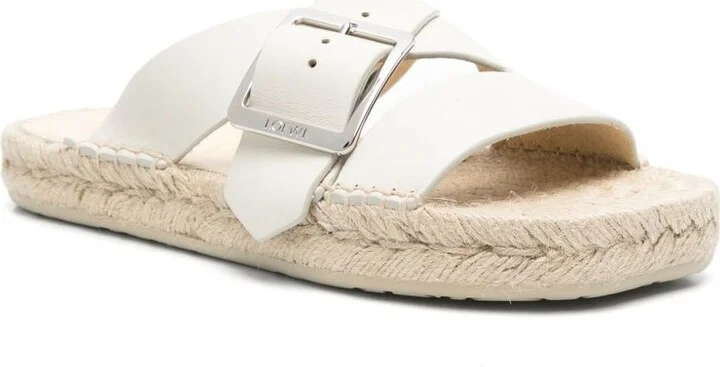 LOEWE PAULA'S IBIZA Petal Leather Sandals - Image 2