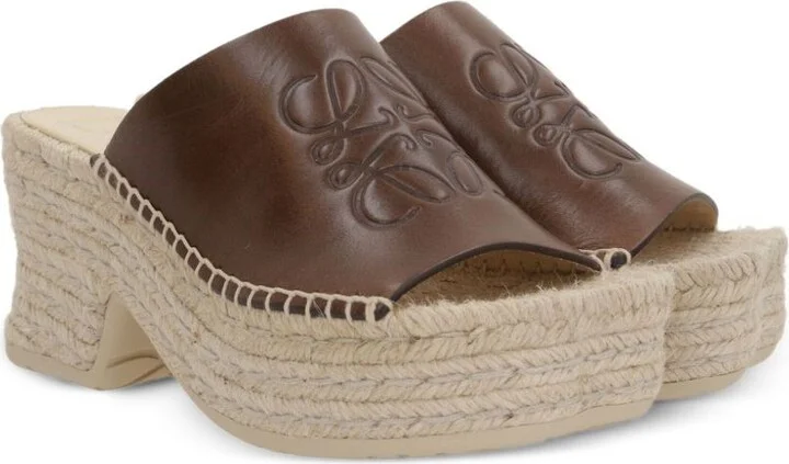LOEWE PAULA'S IBIZA Petal Vegetal Leather Mules - Image 2