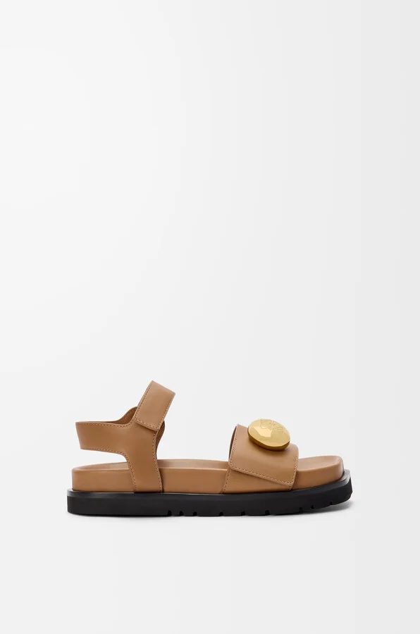 LOEWE - Pebble Fussbett Sandal In Soft leather skin Size: 35 For Woman
