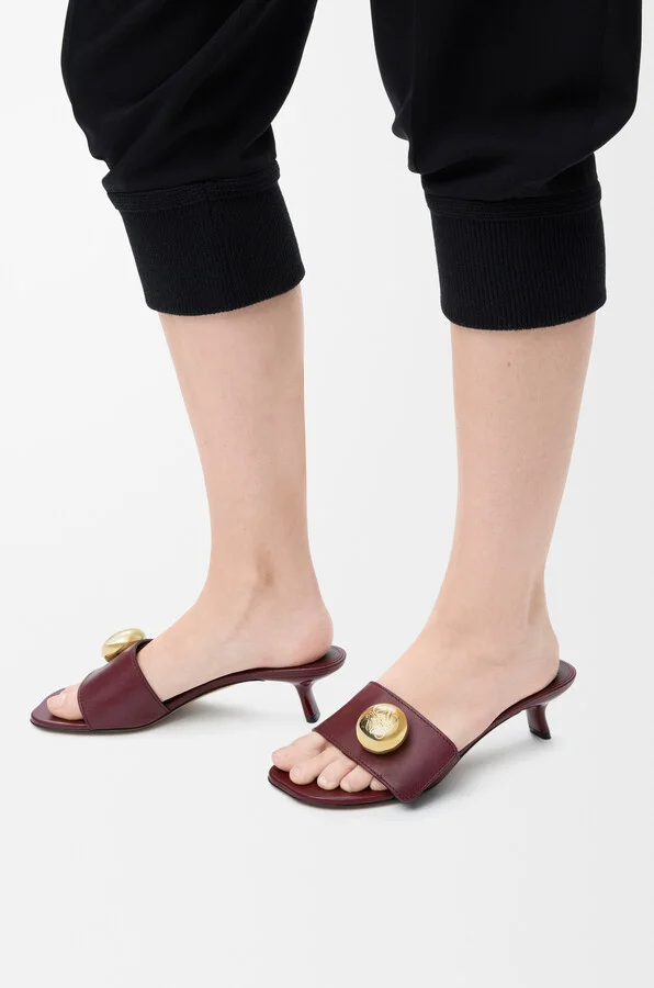 LOEWE - Pebble Slide In Soft leather skin Size: 35 For Woman - Image 2