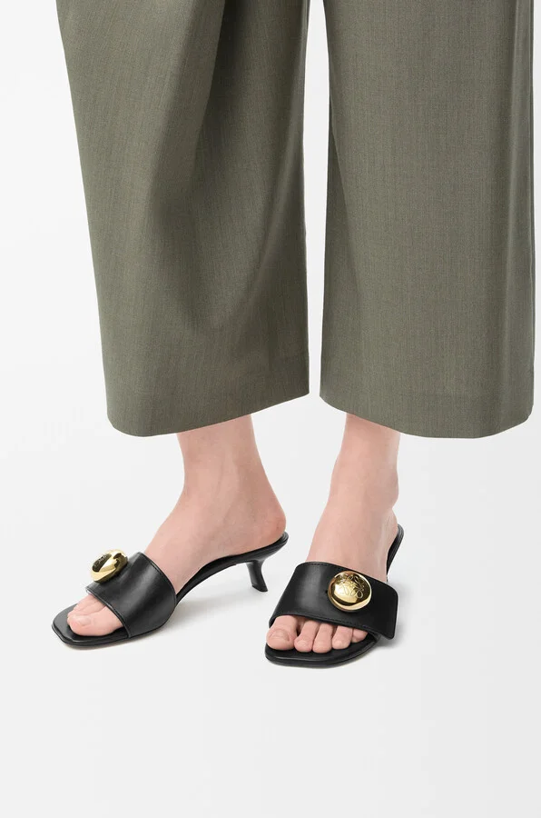 LOEWE - Pebble Slide In Soft leather skin Size: 35 For Woman - Image 3