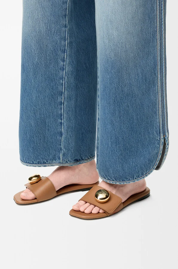 LOEWE - Pebble Slide In Soft leather skin Size: 35 For Woman - Image 2