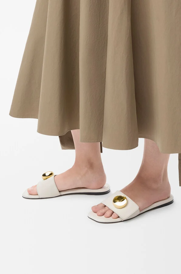 LOEWE - Pebble Slide In Soft leather skin Size: 35 For Woman - Image 3
