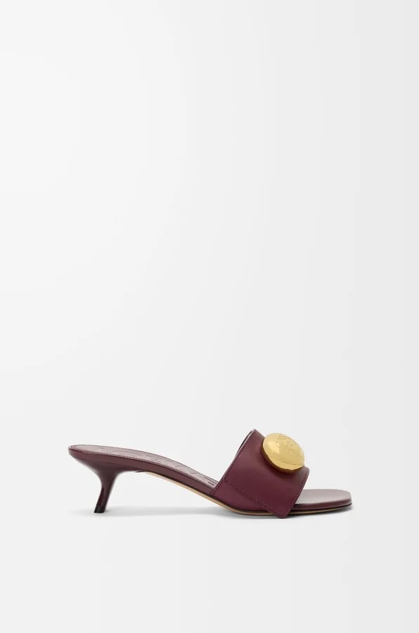 LOEWE - Pebble Slide In Soft leather skin Size: 35 For Woman