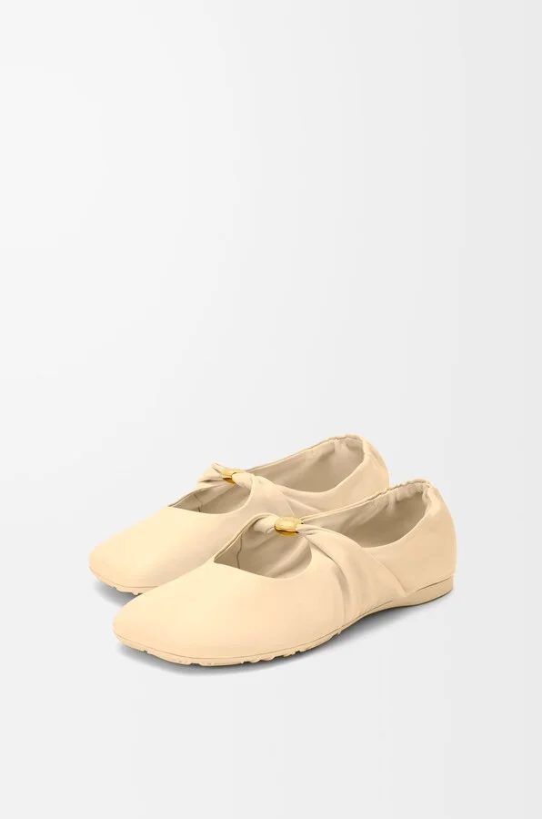 LOEWE - Pebble Soft Ballerina In Nappa Lambskin Size: 35 For Woman - Image 5