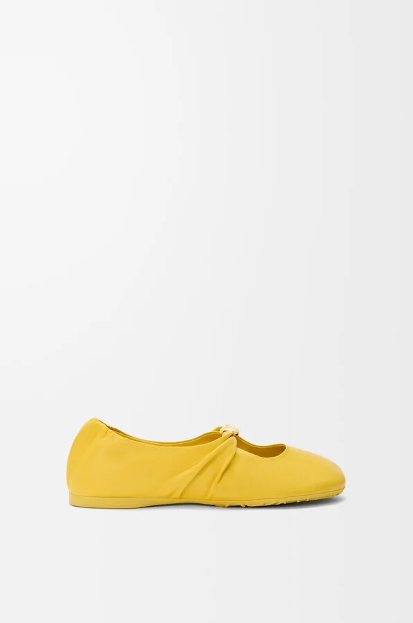 LOEWE - Pebble Soft Ballerina In Nappa Lambskin Size: 35 For Woman