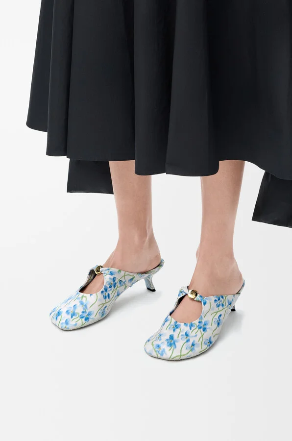 LOEWE - Pebble Soft Mule In Printed Nappa Lambskin Size: 37 For Woman - Image 2