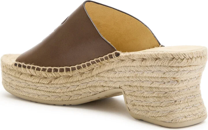 Loewe Petal 80 Espadrille Leather Slides - Image 2