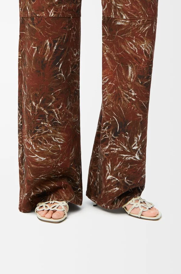 LOEWE - Petal Anagram Slide In Soft leather skin Size: 39 For Woman - Image 3