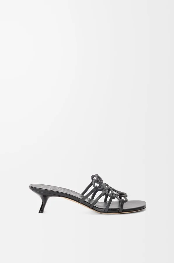LOEWE - Petal Anagram Slide In Soft leather skin Size: 39 For Woman