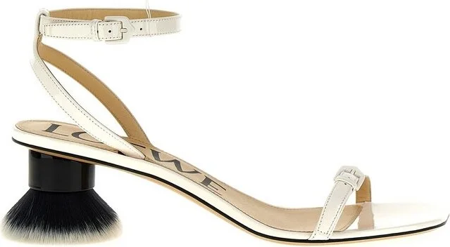 Loewe Petal Brush Ankle Strap Sandals