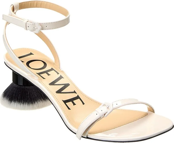 Loewe Petal Brush Leather Sandal