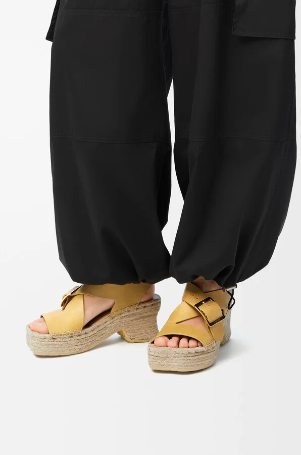 LOEWE - Petal Espadrille Platform Sandal In Vegetable-tanned leather skin Size: 38 For Woman - Image 2