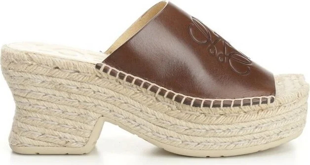 Loewe Petal Espadrille Platform Slides