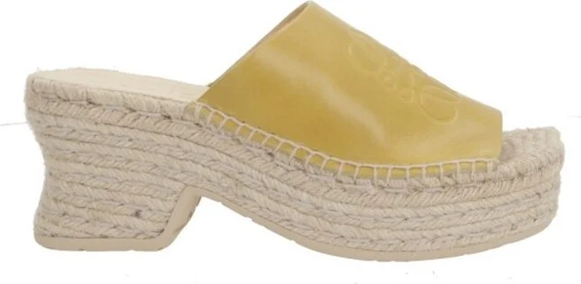 Loewe Petal Espadrille Platform Slides