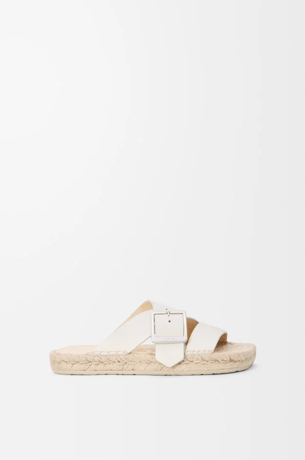 LOEWE - Petal Espadrille Slide In Soft leather skin Size: 38 For Woman