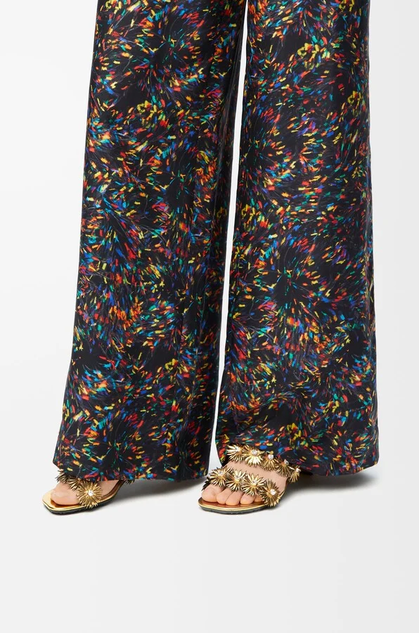 LOEWE - Petal Flower Sandal In leather skin And Crystals Size: 36 For Woman - Image 3