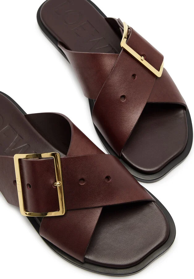 Loewe Petal Leather Sliders - Image 3