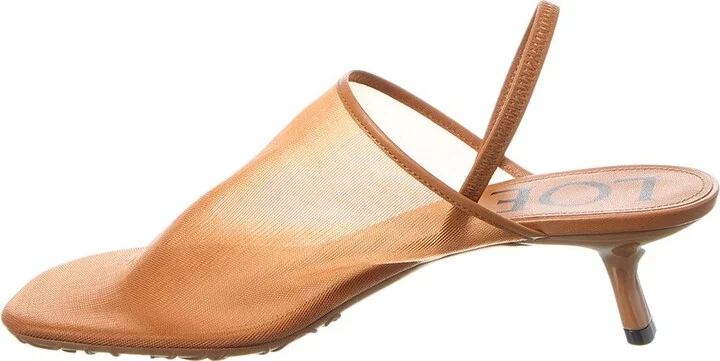Loewe Petal Mesh & Leather Slingback Pump - Image 2