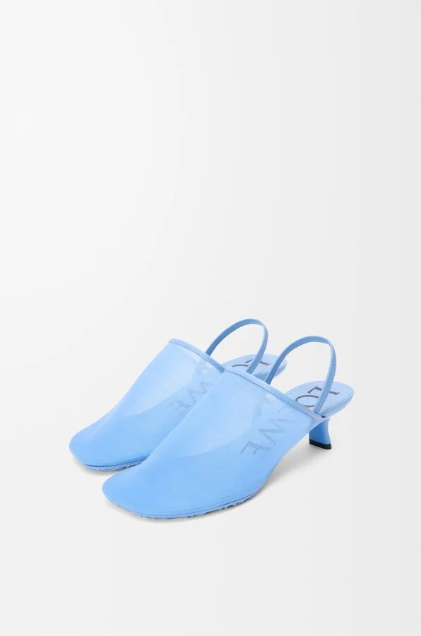 LOEWE - Petal Slingback Heel Sandal In Mesh Size: 35 For Woman - Image 3