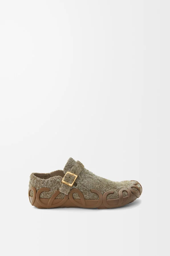 LOEWE - Rise Loafer In Brushed Suede Size: 35 For Woman