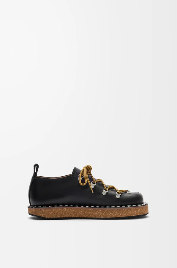 LOEWE - Rivet Lace-up In Vegetable-tanned leather skin Size: 41 For Man