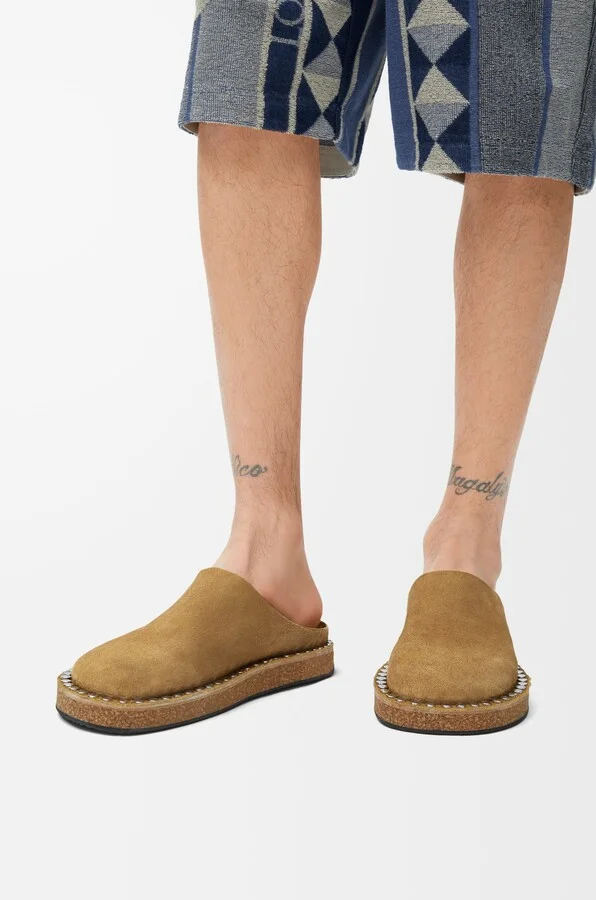 LOEWE - Rivet Mule In leather skin Suede Size: 43 For Man - Image 2