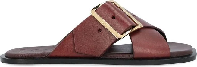 Loewe Square-Toe Slip-On Sandals