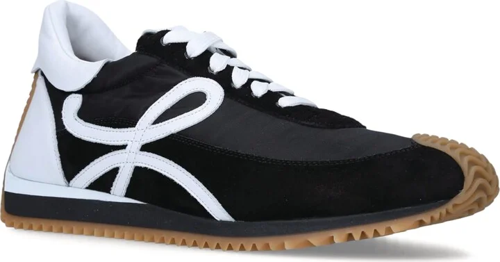 Loewe Suede-Panel Flow Runner Sneakers - Image 3