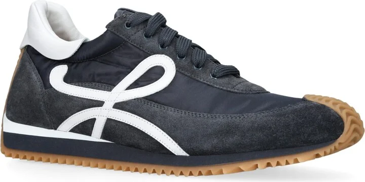Loewe Suede-Panel Flow Runner Sneakers - Image 3