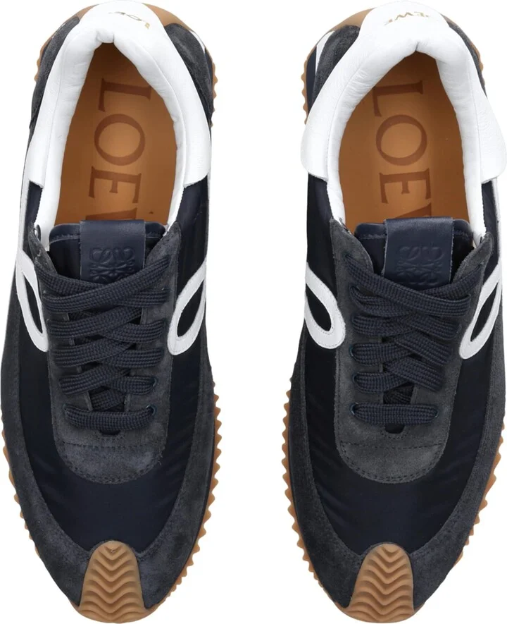 Loewe Suede-Panel Flow Runner Sneakers - Image 4