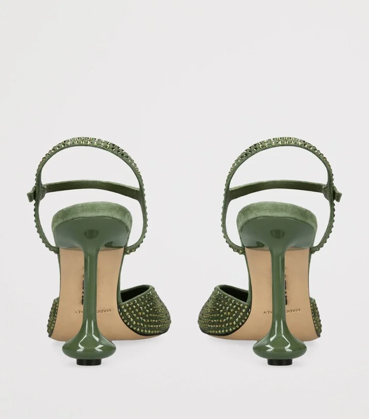 Loewe Suede Toy Ankle-Strap Pumps 90 - Image 2
