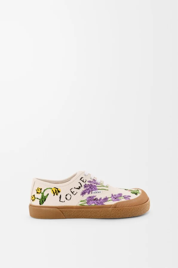 LOEWE - Terra Vulca Sneaker In Embroidered Canvas Size: 40 For Man