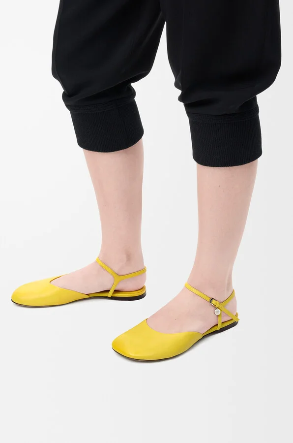 LOEWE - Toy Ankle Strap Ballerina In Lambskin Size: 35 For Woman - Image 2