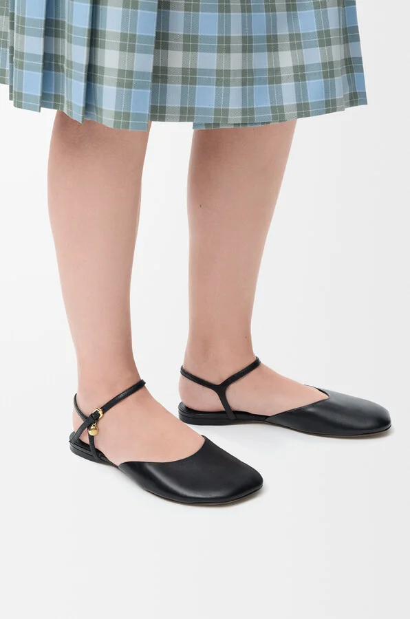 LOEWE - Toy Ankle Strap Ballerina In Lambskin Size: 35 For Woman - Image 3