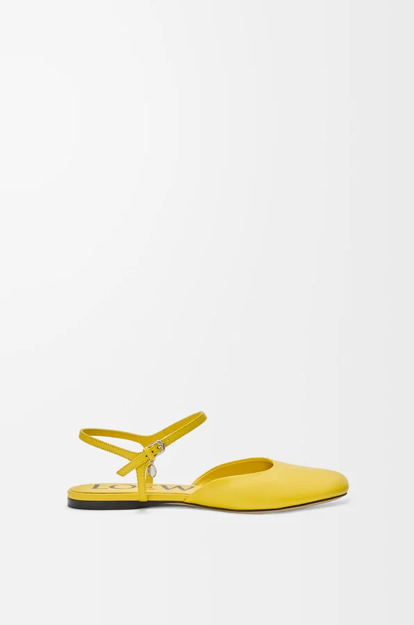 LOEWE - Toy Ankle Strap Ballerina In Lambskin Size: 35 For Woman